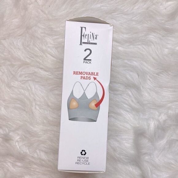 Felina Lingerie Two-Pack Seamless T-back Bralettes - Picture 6 of 8